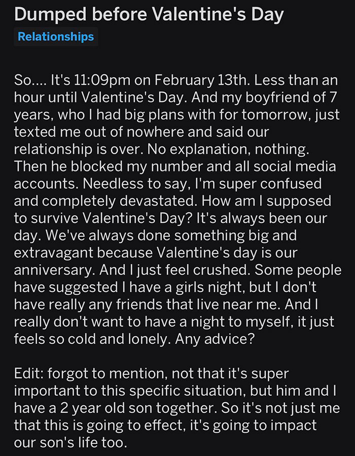 Father Ghosts Girlfriend Of 7 Years And His 2-Year-Old Son One Day Before Valentine’s Day