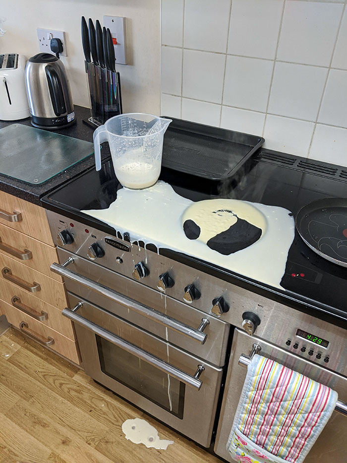 Valentine's Day Breakfast Was Ruined By Accidentally Leaving The Jug On A Hot Hob. It Melted The Bottom And Exploded