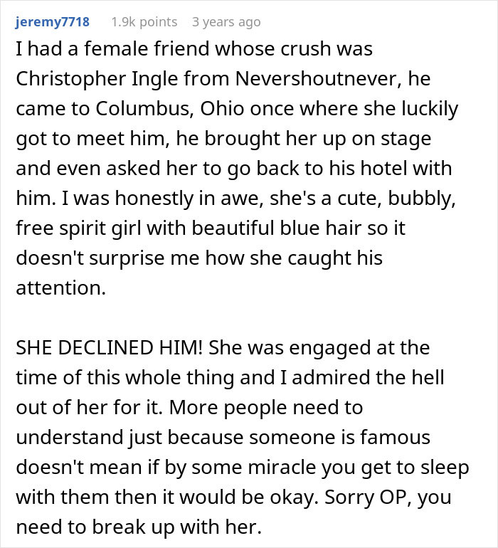 Guy Thinks His Girlfriend&rsquo;s &ldquo;Exception&rdquo; Celebrity Is A Joke, But Then She Actually Sleeps With Him