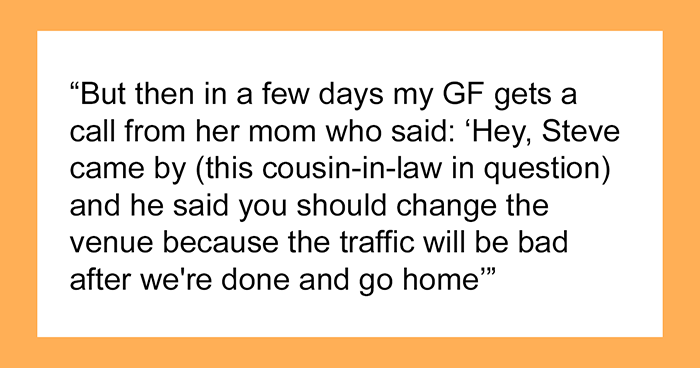 ‘Guestzilla’ Blasts Newlyweds For Choosing ‘Wrong’ Place For Wedding, Then Asks Groom For Help As If Nothing Had Happened