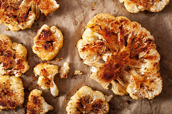 Roasted Cauliflower And Garlic. Or Make A Pizza Crust Out Of Cauliflower, If Done Right, It'll Blow Your Mind