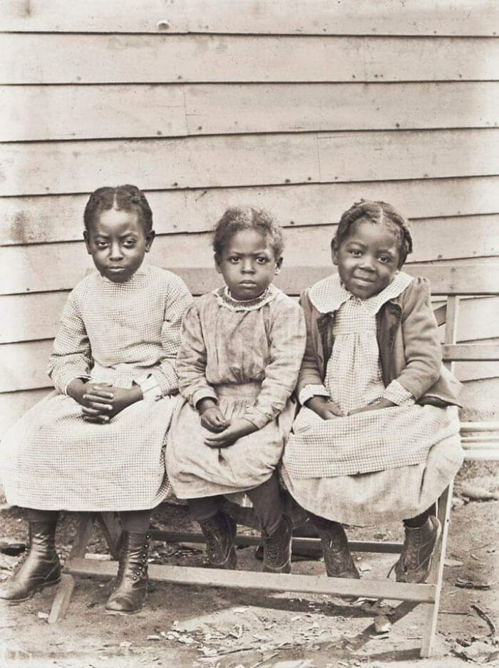 Portrait Of Lillian, Cora And Luvenia Ward. Taken In Worcester, Massachusetts, Circa 1900