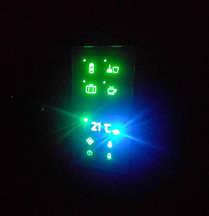 This Thermostat Is Mounted In A Hotel Room, Next To A Bed Where I'm Sleeping