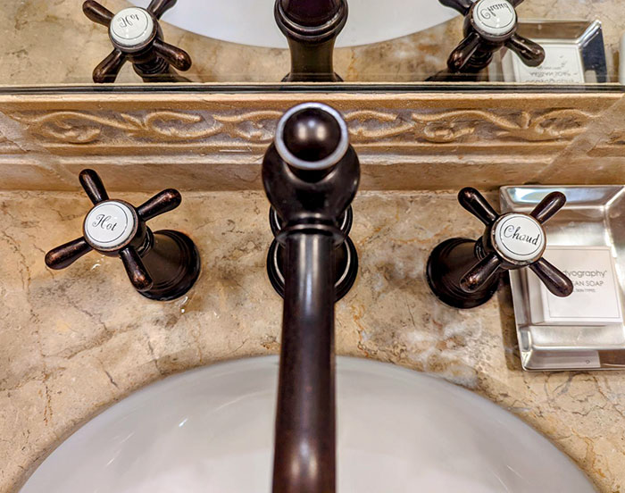 Hotel Faucet. Hot And Also Hot