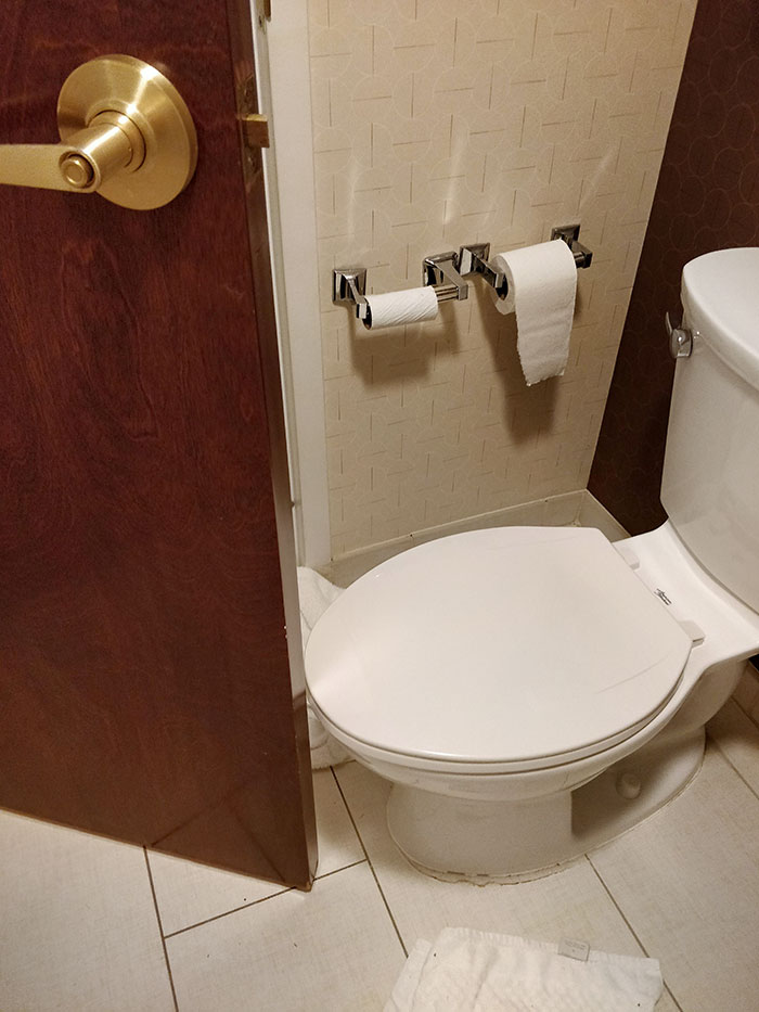 I Just Stayed In The Hotel Room Where The Bathroom Door Would Not Close
