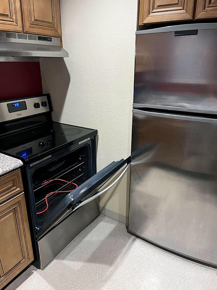 My Hotel Kitchen. I'm Staying Here For 4 Months