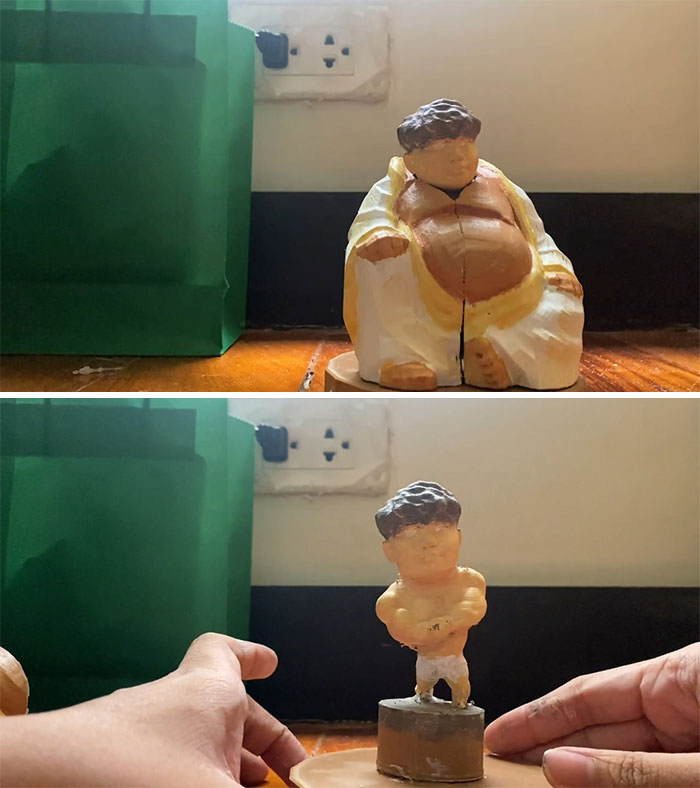 A Friend Of Mine Recently Lost A Lot Of Weight. So I Made This Figure To Celebrate That!