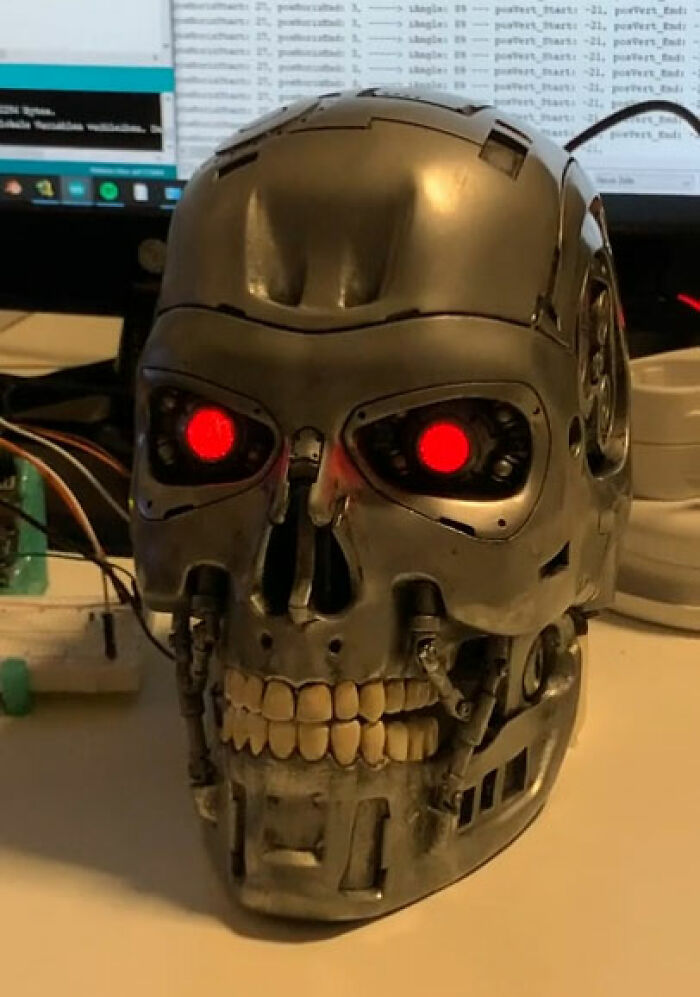 Now With Random Eye Movement. Powered By A Arduino. Any Suggestions?