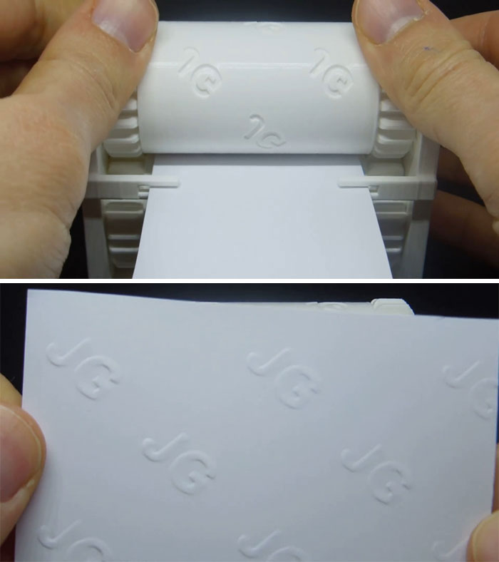 Business Card Enbosser. I Know That I Am Not The First With This Idea But I Managed To Design It From Scratch With Only Two Prototypes And Am Quite Happy With The Result