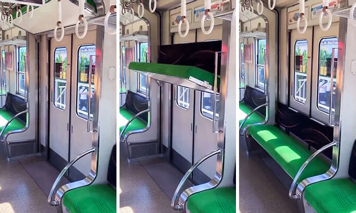  Un asiento de tren extra en Japón