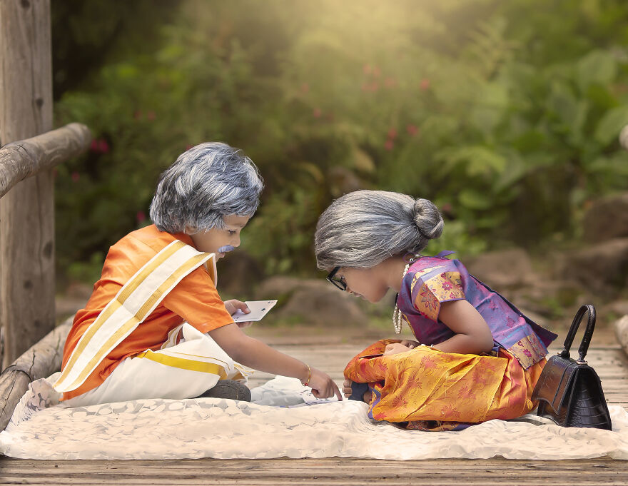 I Took Pictures Of Kids Dressed Up As Adults For A Photography Series "Growing Up Together"