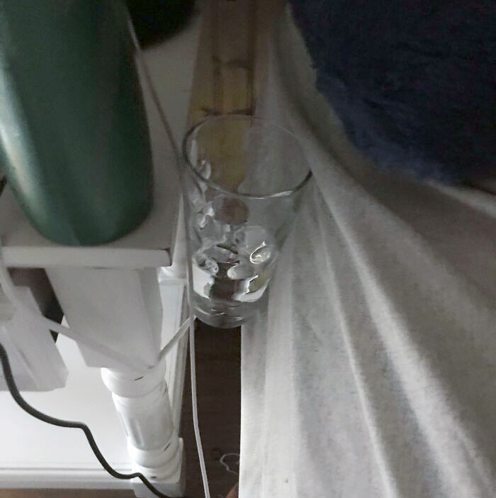 Knocked Down My Water While Asleep And This Crack Saved Me