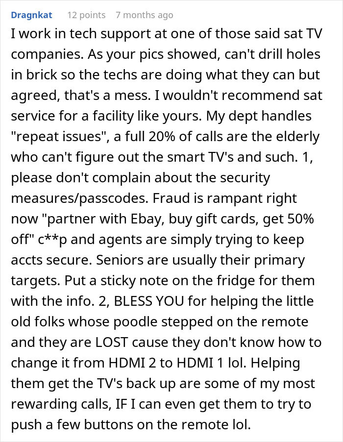 Maintenance Guy Can't Stand 200+ Elderly Residents Being Exploited By A Shameless TV Company, Makes Them Regret It Maintenance Guy Can't Stand 200+ Elderly Residents Being Exploited By A Shameless TV Company, Makes Them Regret It