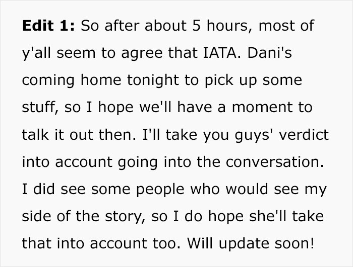 Man Asks If He Was Wrong Not To Help His Wife After She Had 'An Accident', Gets A Reality Check