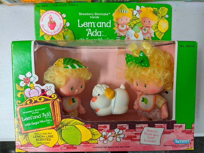 Vintage Strawberry Shortcake dolls Lem and Ada