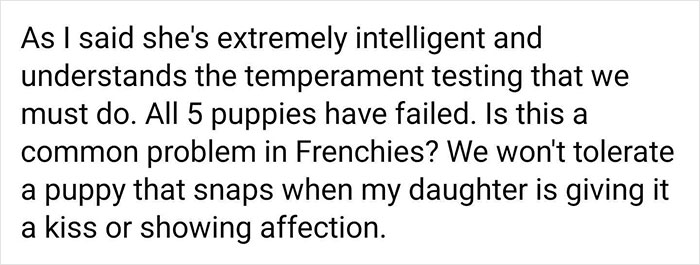 Woman Who Has Tried 5 Puppies Says Every Single One &lsquo;Failed&rsquo;, And People Can See Why After She Posts Her Delusional Requirements