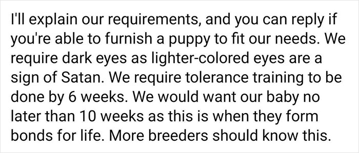 Woman Who Has Tried 5 Puppies Says Every Single One &lsquo;Failed&rsquo;, And People Can See Why After She Posts Her Delusional Requirements