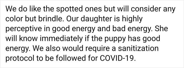 Woman Who Has Tried 5 Puppies Says Every Single One &lsquo;Failed&rsquo;, And People Can See Why After She Posts Her Delusional Requirements