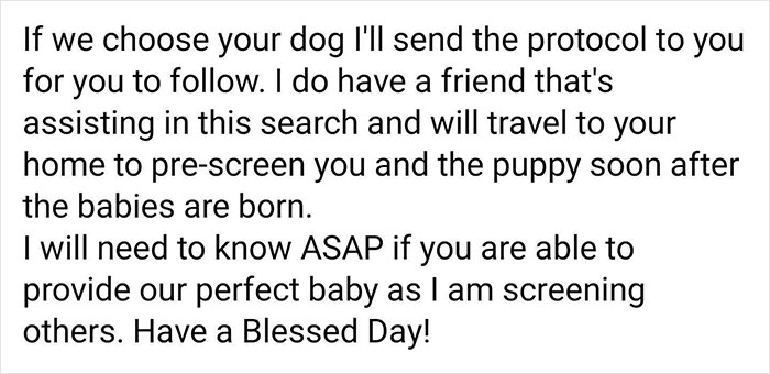 Woman Who Has Tried 5 Puppies Says Every Single One &lsquo;Failed&rsquo;, And People Can See Why After She Posts Her Delusional Requirements