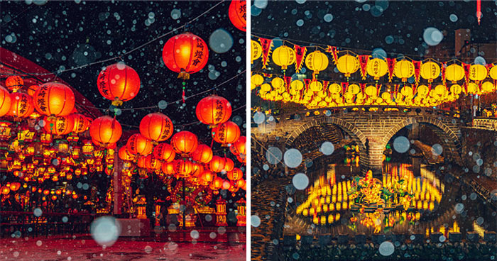 My 15 Images Of Nagasaki Lantern Festival In Snow, Which Is A Rare Occurrence