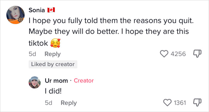 Woman Gets Applauded Online After Going Viral With 1.8M Views For Quitting Her Minimum Wage Job On The First Day