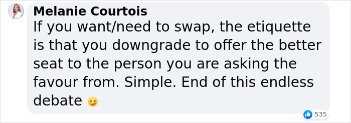 "Sit Down, Connie:" Woman Steps In to Protect Elderly Passenger's Premium Plane Seat from Entitled Passenger "Sit Down, Connie:" Woman Steps In to Protect Elderly Passenger's Premium Plane Seat from Entitled Passenger
