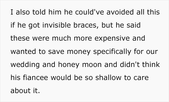 Bride Suggests Postponing Her Wedding Because Of Fianc&eacute;'s Braces, He Says They Should Cancel It Altogether