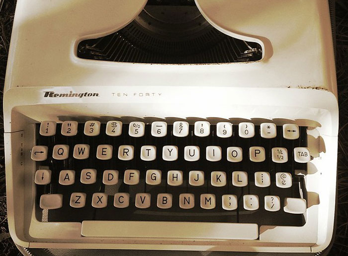 Vintage Remington typewriter keyboard representing professions that may soon disappear due to technological advances.