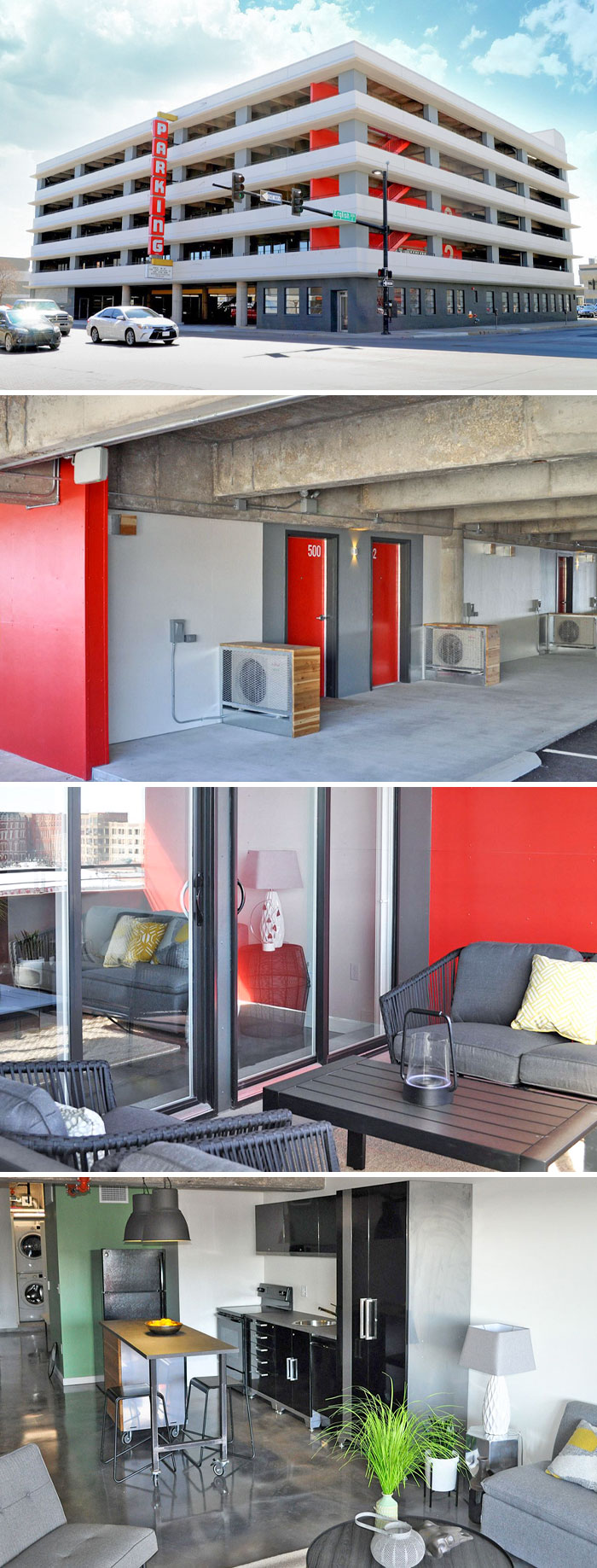 The Parking Garage Turned Into 44 Apartments In Wichita, Kansas