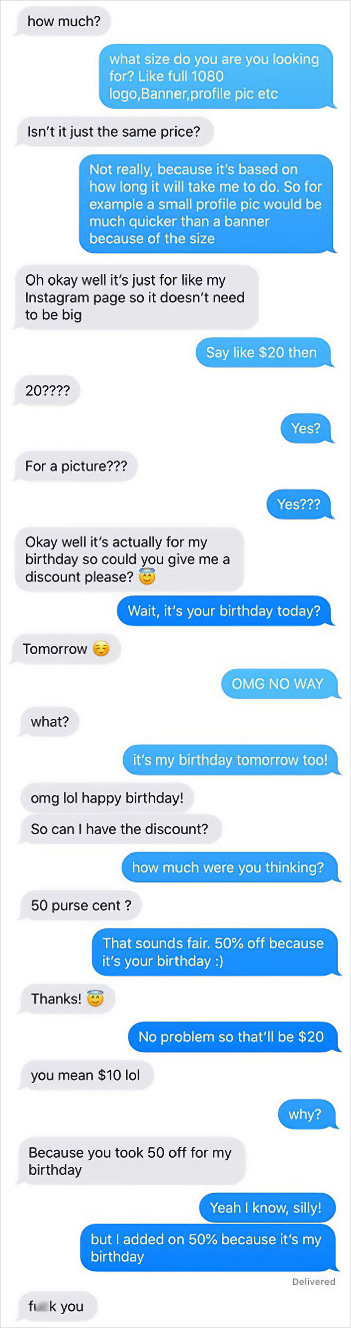 50 Purse Cents For My Birthday