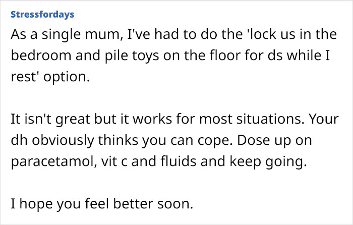 Man Refuses To Take Time Off And Watch Kids While Wife Is Sick, She Finally Loses It