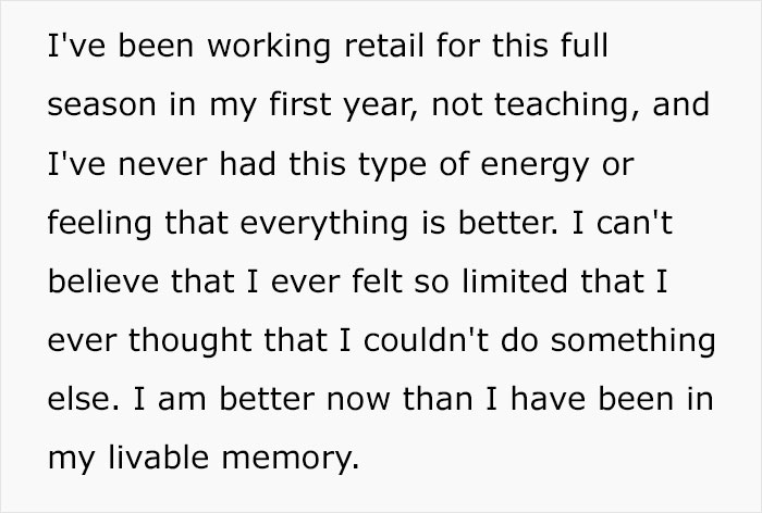 "I've Never Had This Type Of Energy": Woman Quits Teaching To Work At Costco, Says She's Never Been Happier "I've Never Had This Type Of Energy": Woman Quits Teaching To Work At Costco, Says She's Never Been Happier