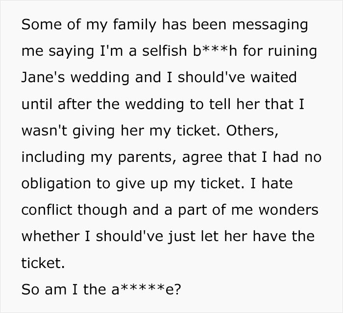 "I Waited 5+ Hours In The Ticketmaster Queue": Teen Is Accused Of Ruining Wedding After She Refused To Give Her Ticket To Taylor Swift's Concert To The Bride