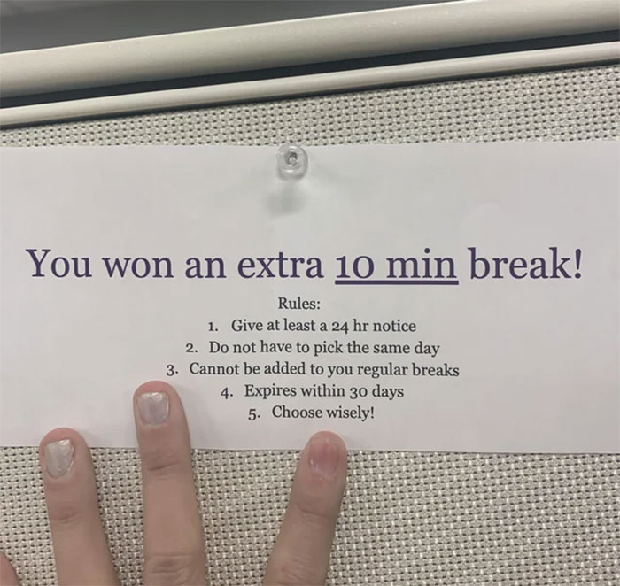 People Are Sharing The Worst 'Motivational Gifts' They've Received After One Person Said They Got A 10-Minute Break