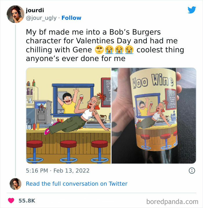 I Have To Admit We Did Drink One Bottle, But There Were 2 And He Made Like 100 More Of The Stickers