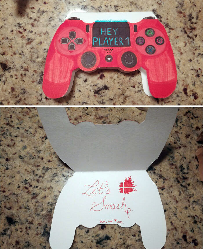 Girlfriend Made Me This Card For Valentine's Day