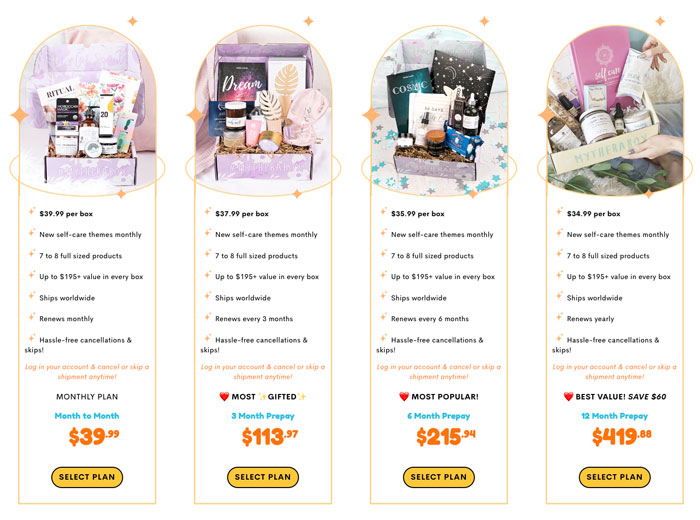 Self Care Subscription Box