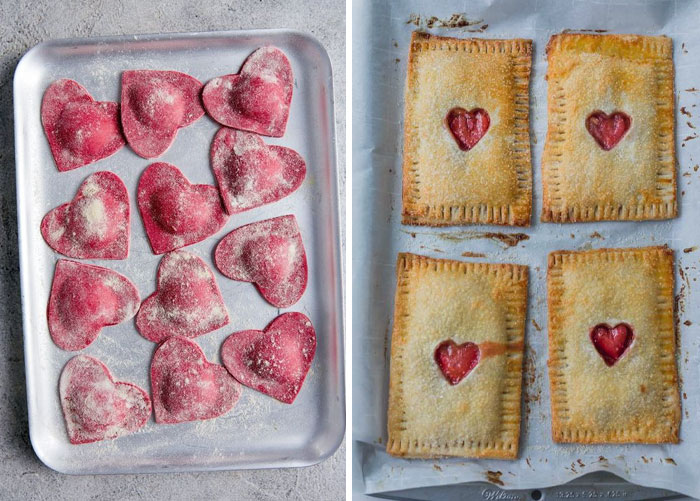 Valentine's Day Dinner Menu Confirmed. Beet, Ricotta Ravioli, And Strawberry Pop Tarts