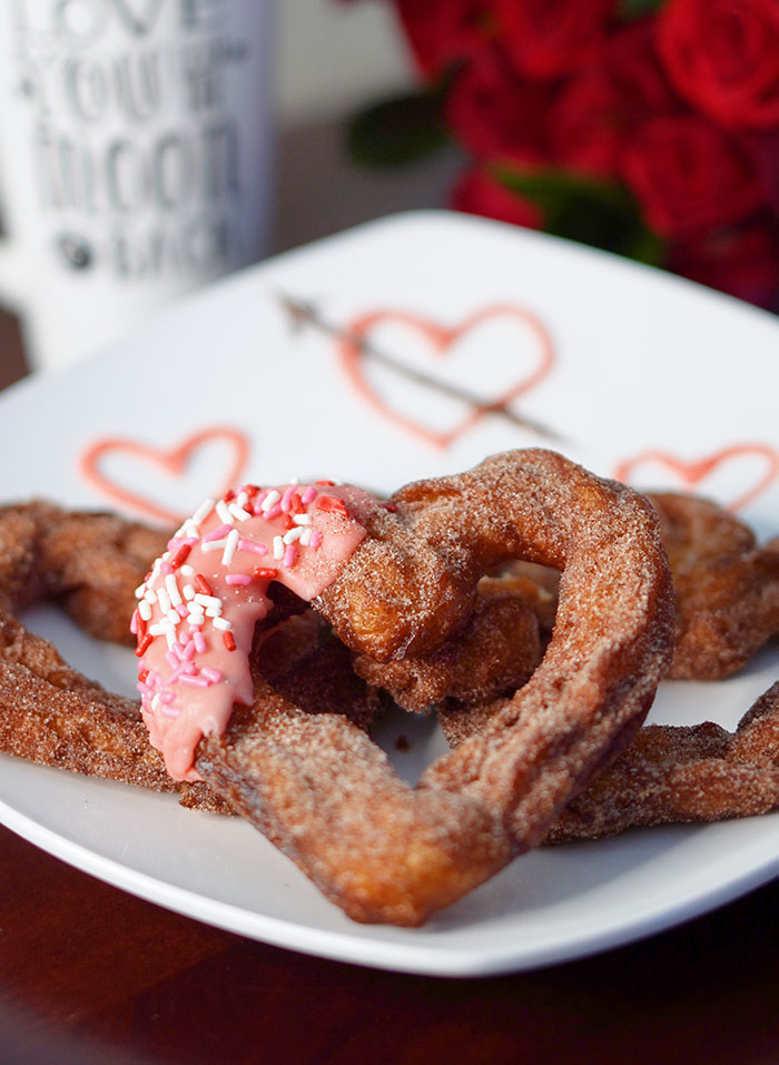Homemade Valentine's Day Churros