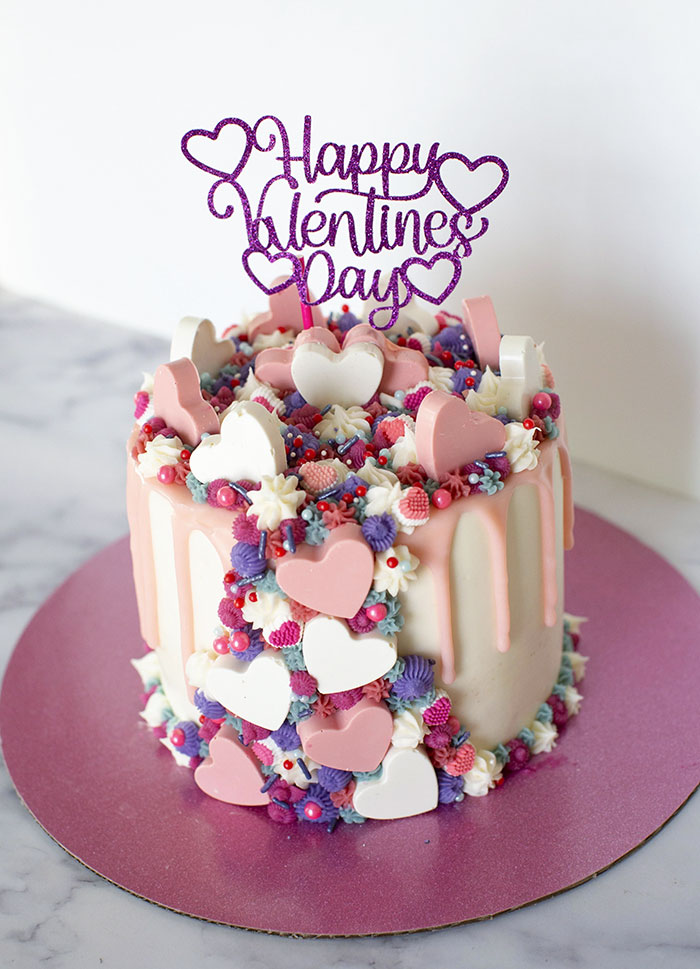 I Made Valentine's Day Cake