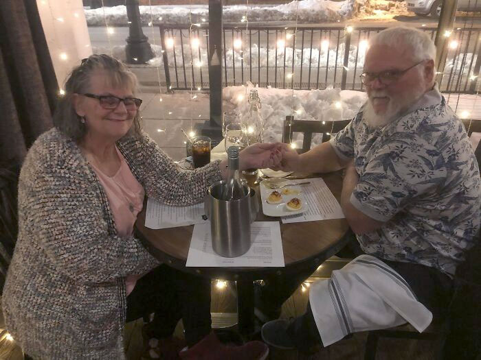 Me And A Few Of My Brothers Paid For Our Parents To Go On Their First Valentine's Date In 20+ Years