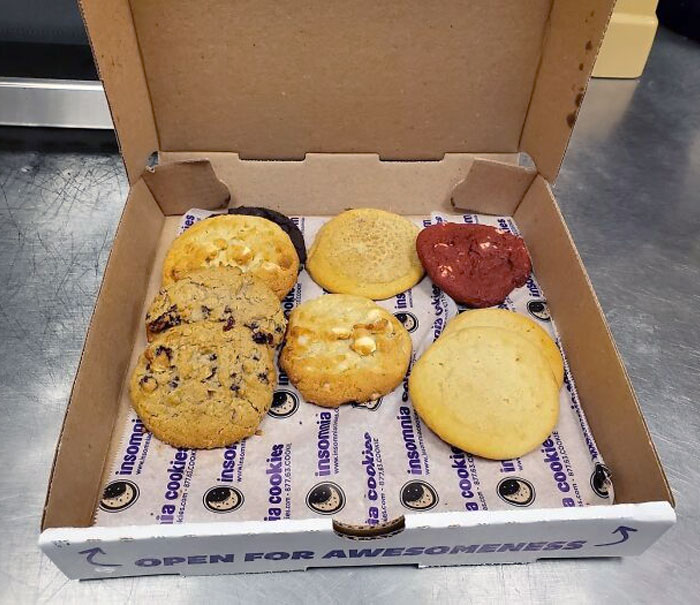 Had To Work On Valentine's Day. A Customer Brought Us All Cookies