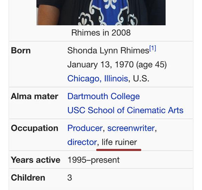 Shonda, You Life Ruiner