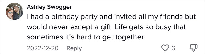 "It Is Extremely Offensive To Assume Somebody Wants To Spend Money On Your Life Milestones": Woman Explains Why She Bails On People's Events "It Is Extremely Offensive To Assume Somebody Wants To Spend Money On Your Life Milestones": Woman Explains Why She Bails On People's Events