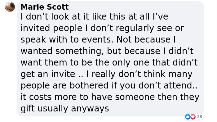 "It Is Extremely Offensive To Assume Somebody Wants To Spend Money On Your Life Milestones": Woman Explains Why She Bails On People's Events "It Is Extremely Offensive To Assume Somebody Wants To Spend Money On Your Life Milestones": Woman Explains Why She Bails On People's Events