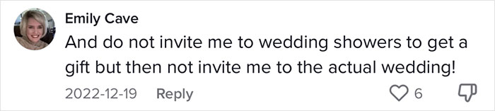 "It Is Extremely Offensive To Assume Somebody Wants To Spend Money On Your Life Milestones": Woman Explains Why She Bails On People's Events "It Is Extremely Offensive To Assume Somebody Wants To Spend Money On Your Life Milestones": Woman Explains Why She Bails On People's Events