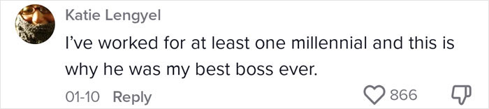 Woman Shares How Different Millennial Boss Is Compared To Gen X Or Boomer Ones, Urges Everyone To Find One To Work For Woman Shares How Different Millennial Boss Is Compared To Gen X Or Boomer Ones, Urges Everyone To Find One To Work For