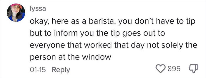 Woman Says She Will Not Tip Starbucks Drive-Thru Workers For Handing Her A Cup, Starts A Discussion Online