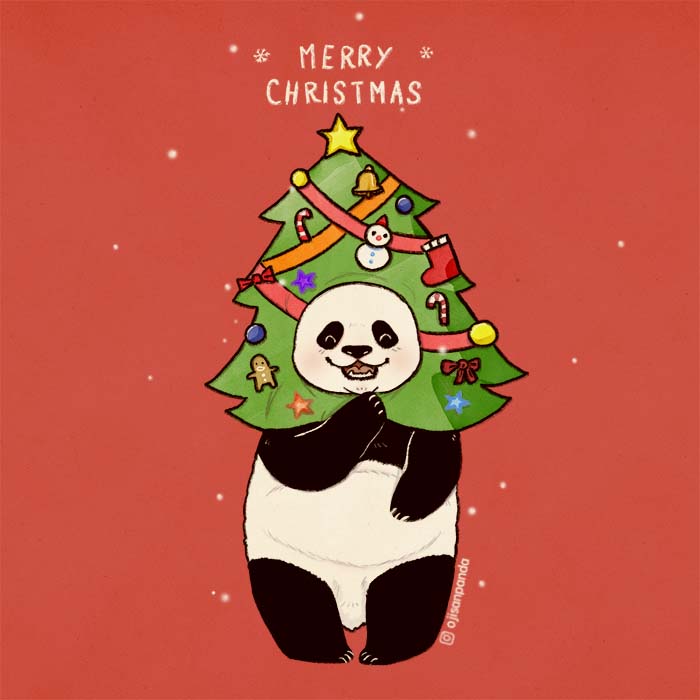 Christmas Panda