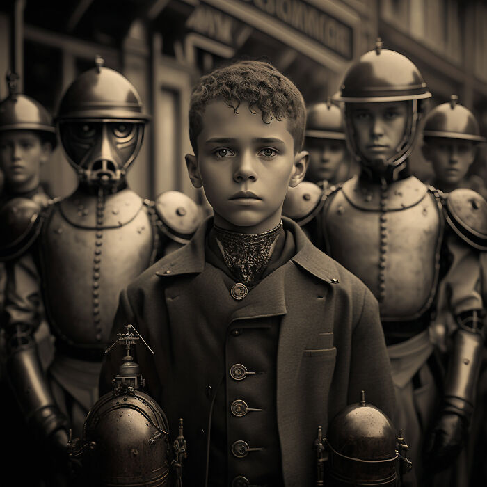 I Created Ai Photo Series Exploring Conformity In The Education System (13 Pics)